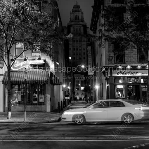 The Chelsea Lounge at Market and Strawberry Street -- Philadelphia Black and White Photography