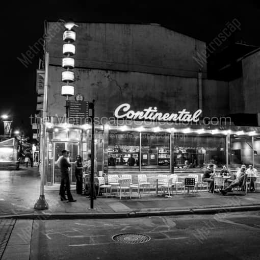 The Continental Martini Bar on Market Street -- Philadelphia Black and White Photography