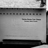 Square Rosemary Beach Florida United States Post Office black and white Photography