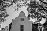 Horizontal Rosemary Beach Town Hall black and white Photos