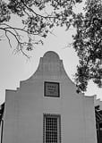 Vertical Rosemary Beach Town Hall black and white Photos