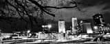 Panoramic The Akron Skyline from Glendale Park black and white Pictures