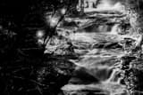 Horizontal Cuyahoga Falls at Night Photography