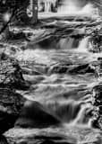 Vertical Cuyahoga Falls at Night Photography
