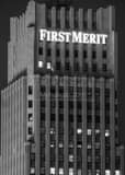 Vertical The First Merit Building in Akron black and white Photos