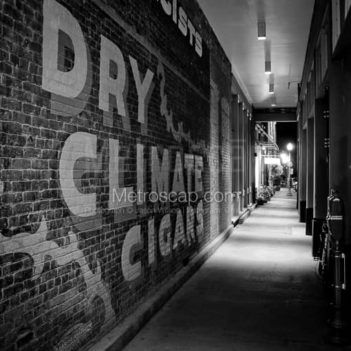 Aspen Black and White Photos of Dry Climate Cigars Wall Mural in Downtown Aspen Dry Climate Cigars Wall Mural in Downtown Aspen -- Aspen Black and White Photos