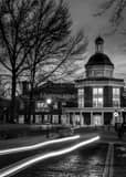 Vertical Ohio University Baker Hall black and white Photos