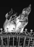 Vertical The Olympic Flame off I-75 Framed Photos