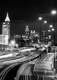 Vertical The Atlanta Skyline from 17th Framed Photos