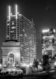 Vertical Atlantic Station at Night Framed Photos