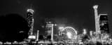 Panoramic Centennial Olympic Park at Night Framed Photos