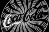 Horizontal The Giant Coca-Cola Sign at Night black and white Photos