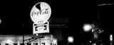 Panoramic The Coca-Cola Sign on Edgewood black and white Photos