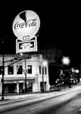 Vertical The Coca-Cola Sign on Edgewood black and white Photos