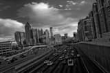 Horizontal The Atlanta Skyline at Rush Hour Framed Photos