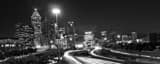 Panoramic The Atlanta Skyline from a Spring Street Parking Garage Framed Photos