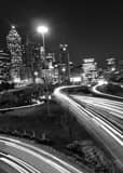 Vertical The Atlanta Skyline from a Spring Street Parking Garage Framed Photos