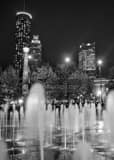 Vertical The Atlanta Skyline from Centennial Olympic Park Framed Photos
