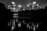 Horizontal The Midtown Atlanta Skyline from Piedmont Park Framed Photos