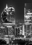 Vertical The Midtown Atlanta Skyline from atop CNN Center Framed Photos