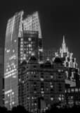 Vertical Symphony Center and the Promenade at Night  Framed Photos