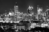 Horizontal The Midtown Mile at Night black and white Photos