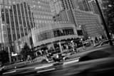 Horizontal Peachtree Street at Rush Hour in Buckhead black and white Photos