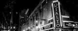 Panoramic The Rialto Theater off Luckie black and white Photos