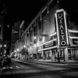 Square The Rialto Theater off Luckie black and white Photos