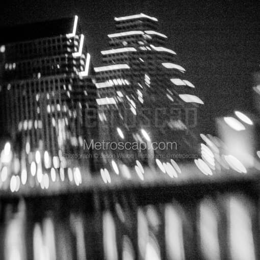 Austin Black and White Photography of A Blurry Shot of One Congress Plaza Building A Blurry Shot of One Congress Plaza Building -- Austin Black and White Photography
