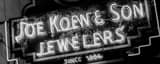 Panoramic The Joe Koew and Sons Jewelers Neon Sign black and white Pictures