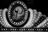 Horizontal The Paramount Theater Sign black and white Pictures