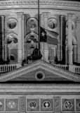 Vertical The Top of the Texas State House and Texas Flag black and white Pictures