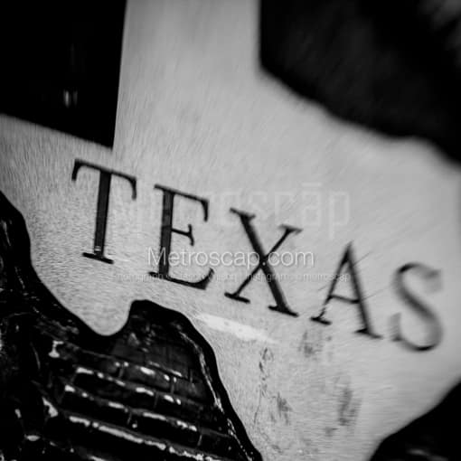 A Texas Historical Marker -- Austin Black and White Photography