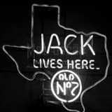 Square A Neon Outline of Texas and Jack Daniels black and white Pictures