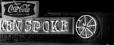 Panoramic Austin\'s Legendary Broken Spoke black and white Pictures