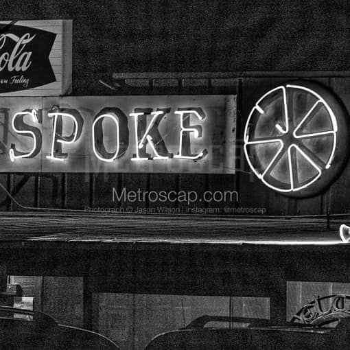 Austin\'s Legendary Broken Spoke -- Austin Black and White Photography