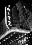 Vertical The Ritz on Sixth black and white Photography