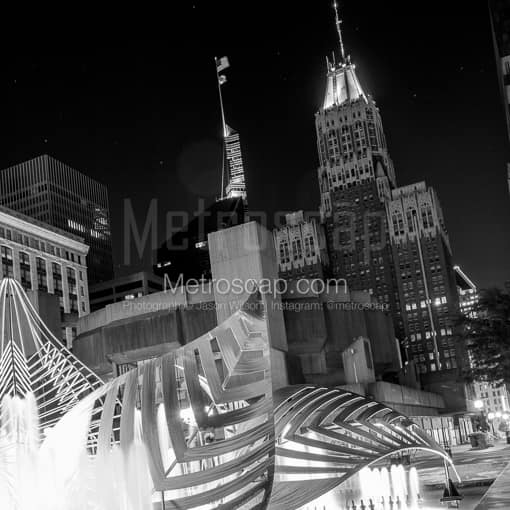 The Baltimore Trust Building and Hopkins Plaza -- Baltimore Black and White Photography