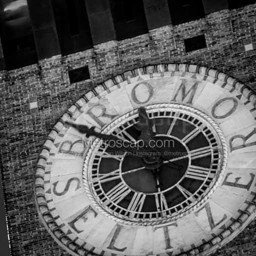 The Bromo Seltzer Clock Face -- Baltimore Black and White Photography