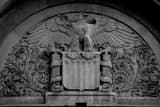 Horizontal A Bald Eagle and US Shield Relief on an old Baltimore Building Photography