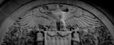 Panoramic A Bald Eagle and US Shield Relief on an old Baltimore Building Photography