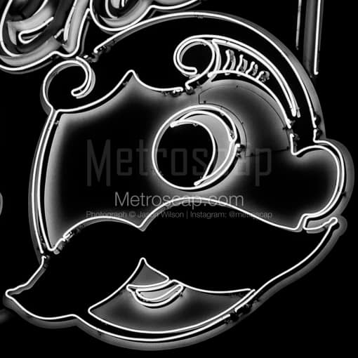 The Natty Boh Sign -- Baltimore Black and White Photography