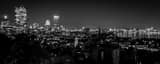 Panoramic The Back Bay Skyline from Beacon Hill black and white Photos
