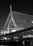 Vertical The Bunker Hill Bridge Under a Full Moon Photography