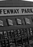 Vertical Fenway Park black and white Photos