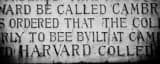 Panoramic Harvard Dedication Inscription Framed Photos