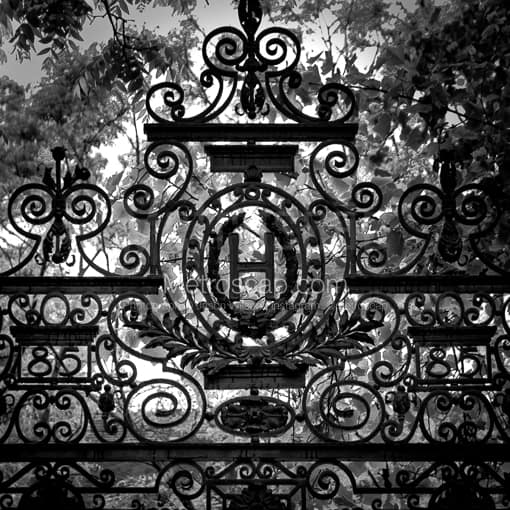 The Harvard Gate -- Boston Black and White Photography