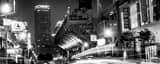Panoramic Lansdowne St. and Brookline Ave landscape black and white Photography