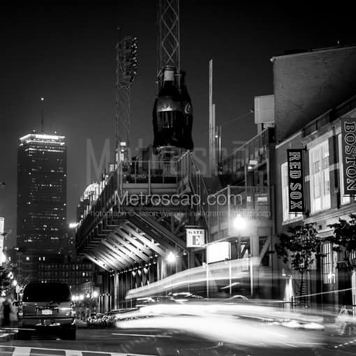 Lansdowne St. and Brookline Ave -- Boston Black and White Photography